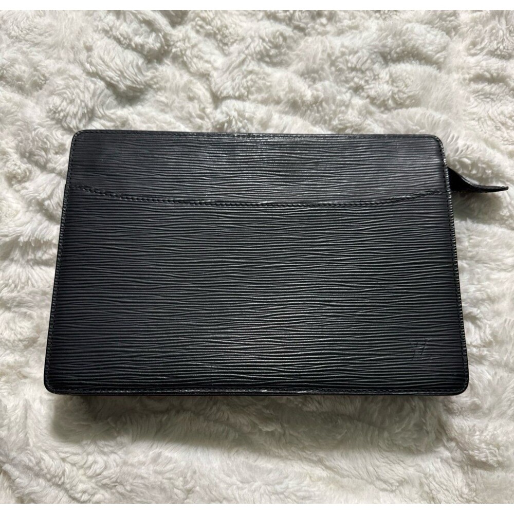 Pochette Homme Epi Black Leather Clutch AB-AB-OS